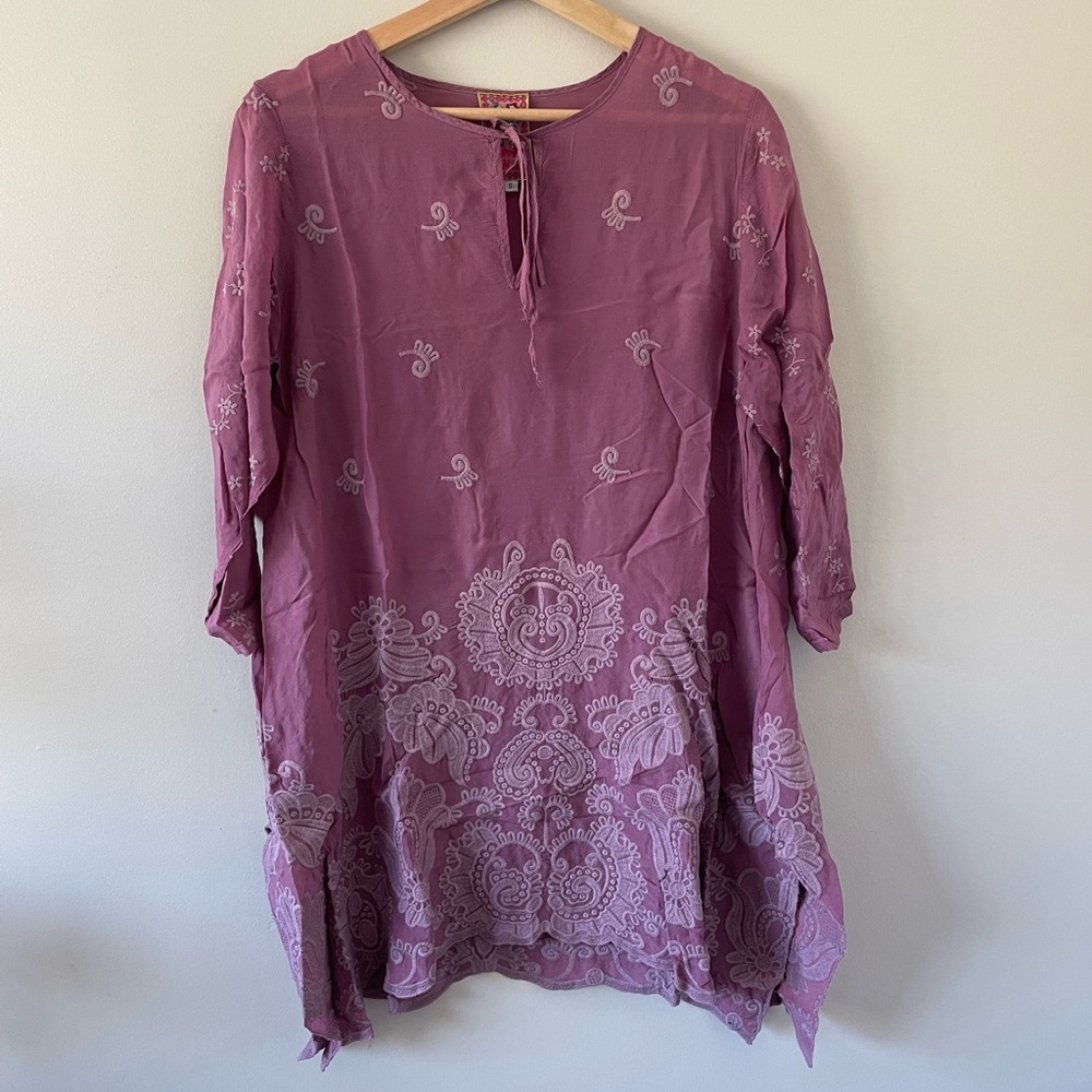 JOHNNY WAS Embroidered Tunic